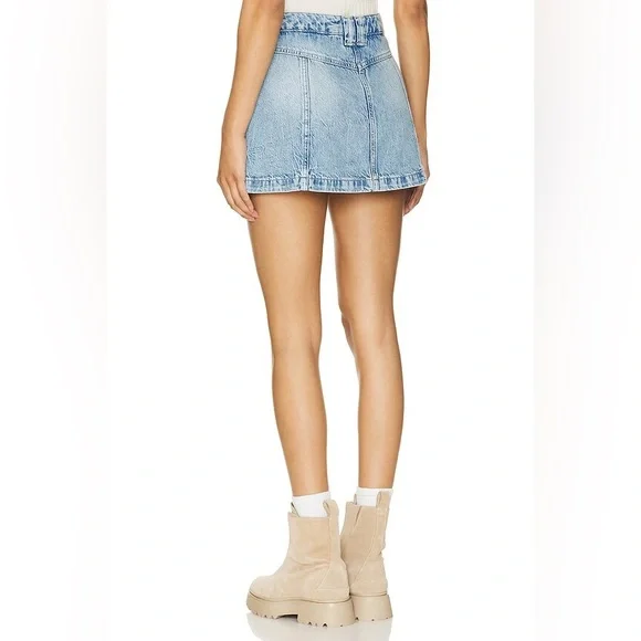 Free People We the Free Midnight Sun Denim Skort size 30 - Picture 10 of 14
